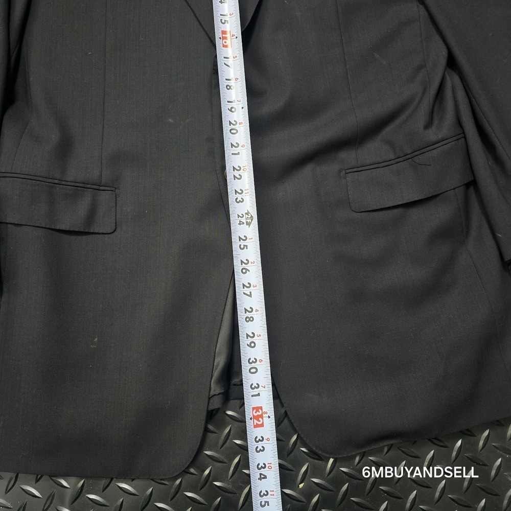 Ermenegildo Zegna Su Misura High Performance Black Wool Blazer Jacket 54R US 44R - Picture 15 of 16